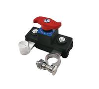 Car Battery Power Terminal Link Hub with Master Cut Off Switch, Heavy Duty Disconnect Isolator for 12V/24V Systems - Universal Circuit Breaker & Power Cutoff (Bright Silver Style)