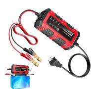 Car Battery Trickle Charger And Maintainer | 1.5A 6V/12V Automobile Trickle Battery Charger | 14.1x6.8x4.5cm Automatic Tender Maintainer For Car Truck Motorcycle Boat Marine
