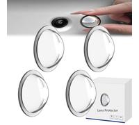 Car Camera Lens Protector, 2pcs Ultra Clear Backup Camera Protective Sticker, High-Transparency Anti-Rain & Anti-Scratch Cover, Waterproof Adhesive Shield for Most Vehicles (4pcs)