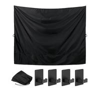 Car Camping Shower Drape, Van Rear Door Curtain with Magnetic Hooks, Adjustable Sunshade Cover, Automotive Accessory for SUV, Truck, RV, Vehicle Trunk, Travel, Outdoor Adventures, Family Trip