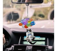 Car Car Hanging Srliya Cat Car Hanging Ornaments with Colorful Balloon Car Pendant Interior Car Pendant Hanging Ornament Decoration (colore)