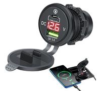 Car Charger Adapter - Car Phone Charger - Type C Adapter, duall USB Port PD QC Power Adapters, Compact Multifunctional Chargers For Vehicles, Trucks, Travel, Commute, Roadtrip and Camping Use