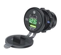 Car Charger Adapter - Car Phone Charger - Type C Adapter, duall USB Port PD QC Power Adapters, Compact Multifunctional Chargers For Vehicles, Trucks, Travel, Commute, Roadtrip e Camping Use