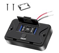 Car Charger Adapter - USB Charger Outlet - Multiport Fast Charging Car Phone Chargers - Portable Quick Charge Auto Outlet Accessory For Daily Travel, Road Trips, smartphone, GPS Devices