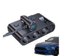 Car Charger Plug, Fast Charging Adapter Port, Safe & Efficient Power Supply, Travel Camping Road Trip Charger, 4.41x2.95x1.3 inches Portable Solution for Tablets and Laptops