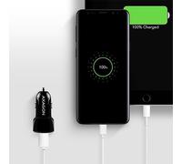 Car Charger Smart 5V 2.4A + QC3.0. 30W Factory Sealed
