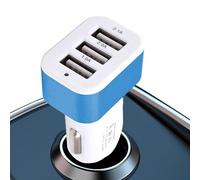 Car Charger, Vehicle Charging Adapter with 3 USB Ports, 0.98x1.77x2.56 inches High Speed Automotive Charging Device for Smartphones, Tablets, and Electronics Interior Power Accessory