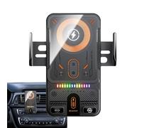 Car Charger - Wireless Fast Charging Phone Mount, Air Vent Auto Clamping Holder Cradle with 15W Power Output Secure Grip Design, Hands Free Charging Function, Ideal for Commuting Travel Navigation