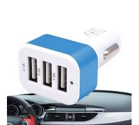 Car Charging Adapter, Usb 3 Ports, Multi Device Charger, Quick Charge Feature, Excellent for Smartphones, Tablets, Family Trips, Commuting, In Vehicle Charging Convenience
