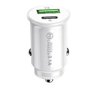 Car Charging Port Adapter - Usb Car Charger Adapter | A+c Small Cars Charger Adapters | Portable 3.1a Automobile Phone Usb Pd Fast Chargers for Cars | Double-Port Small Cârs Phone Fast Charging Plug