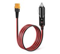 Car Cigarette Lighter to XT60 Charging Cable, 12V/24V for Power Stations: EcoFlow, Bluetti EB55, ALLPOWERS S2000, Anker 757/767, 14AWG