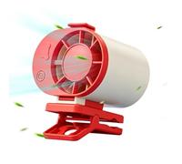Car Clip on Fan, Portable Mini Bladeless Electric Cooler, 2.8x3.5x2.6 Inch Personal Device with 3-Speed Build, 360 Degree Rotating Fan, Cooling Tool for Stroller and Camping
