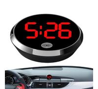Car Clock - Dashboard Car Clock | Vehicle Clock | Round Vehicle Decorative Clock For Dashboard, Impermeabile Auto LED Air Vent Watch, Touch Activation For Truck, Suvs, Auto, Car Accessories