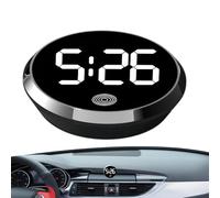 Car Clock, Digital Dashboard Clock, Touch Screen Watch, Led Display, Portable Battery Operated Timepiece, Bright Screening, for any vehicle Rv Truck Travel Home Office Classroom