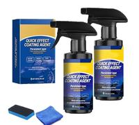 Car Coating Spray, Quick Effect Coating Agent, Car Scratch Repair Spray, Waterless Wash Quick Effect Scratch Polish, Car Scratch Remover Wax Polish, for Shine & Protection (2pcs)