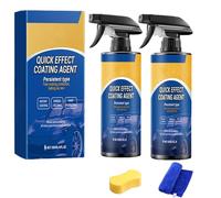 Car Coating Spray - Quick Effect Scratch-Removing Wax Polish & Waterless Wash - Protective Shine Renewal Formula (2PCS)