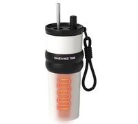 Car Coffee Tumbler - 2.76x9.53in Automotive Cup, Water Flask, Insulated Travel Tumbler For Road Trip Commute Picnic Use | Camping Fishing Equipment And Large Capacity Beverage Container Solutions