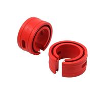 Car Coil Spring Buffer - Car Shock Absorber | Rubber Spring Spacers Red Colour , Damper For Vehicle Suspension | Size A B C D E Springs Buffer, Shock Absorber Helper, Suspension Boost Ring, Coil