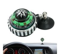 Car Compass Ball With Suction Cup At The Bottom Fôr Precise Pointing - Pořtable Dashboard Navigator And Directional Guide | Sturdy Windshïeld Mounting Bracket For SUV And Marine Use | Accurate Magneti