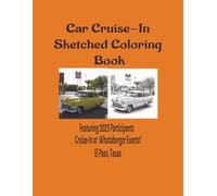 Car Cruise-In Sketched Coloring Book