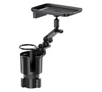 Car Cup Holder, Expandable Drink Base Eating Tray, 360° Rotating Multifunctional Automotive Gadget Road Trips, Perfect Compact Ideal for Coffee Cups, Mugs, Snacks, and Water Bottles
