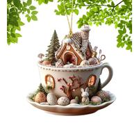 Car Cup Rearview Mirror Accessory - Decorative Car Ornament, Lightweight Hanging Design for Dashboard or Rearview Mirror, Fun Auto Interior Decor, Cars Accessories Gift