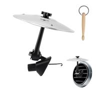 Car Cymbals - Polished Stainless | Compact Dashboard | Musical Rhythm Novelty | Driving Trip Companio | Unique Vehicle Interior Decoration | Long Lasting Instrument Accessory | Truck