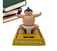 Car Dashboard Accessories Bobblehead, Desktop Solar Bobblehead Sculpture 3.54x3.54 inches, Cute Sumo Dance Toy, Creative Interior Decor, Decorative for Bedroom and Children’s Room