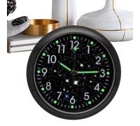 Car Dashboard Clock, Glowing Small Analog Clocks, Quartz Luminous Watch Decor Replacements, Vintage Clock With Clip And Sticker, For Car, Dashboard, Motorcycle, Vehicle Interior Vent Decoration