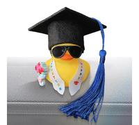 Car Dashboard Decorations | Graduation Hat Figurine Desk Ornament | Mini Graduation Cap Dash Decor | Cute Resin Display Decoration for Desk Bookshelf Home Interior Office Party Favors Grad Cong