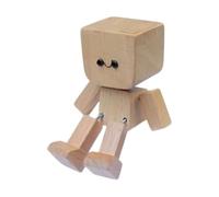 Car Dashboard Decorations, Shaking Feet Wooden Doll, Magnetic Movable Joint Interior, Great Display, Cute Auto Accessory for Travel, Hiking, Camping, School, Long Drive, Daily Commute, Truck, Work