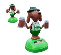 Car Dashboard Decorations, Solar Shaking Head Dog, Funny Swinging Figurine, Cute Cartoon Puppy Design, Ideal for Car Interior, Drivers, Men, Women, Birthdays, Gift 7.70 Inches