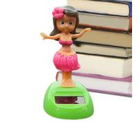 Car Dashboard Decorations, Solar Swinging Figurines, Waterproof Shaking Figures, Weather-Resistant Table Ornament, Hawaii Girl Desk Decor for Home Office Patio, 3.94x1.97 Inches