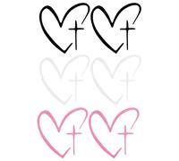 Car Decal Cute Heart Shape Self Adhesive, Decorative Heart