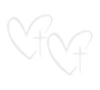 Car Decal Cute Heart Shape Self Adhesive, Decorative Heart