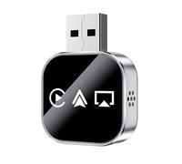 Car Display Video Adattatore Wireless CarPlay Android Auto for iPhone & Samsung, Plug and Play HD Screen Mirroring for Car GPS Navigation, Music Streaming, Hands-Free Calls & Parking Aid