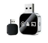 Car Display Video Adattatore Wireless CarPlay Android Auto for iPhone & Samsung, Plug and Play HD Screen Mirroring for Car GPS Navigation, Music Streaming, Hands-Free Calls & Parking Aid