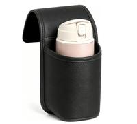 Car Door Cup Holder, Wide-Mouth Organizer for Drinks & Phone (Black)