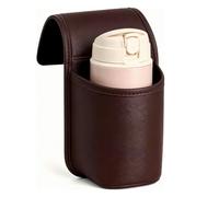 Car Door Cup Holder, Wide-Mouth Organizer for Drinks & Phone (Brown)
