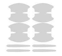 Car Door Handle Scratch Protector - 8 Pieces Transparent Invisible Film, Adhesive Decal Protective Layer, Anti Scratch Guard Clear Cover Exterior Protection Accessory | Automotive Vehicle SUV