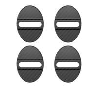 Car Door Latch Protective Cover - 4 Piece Shock Absorption Guard, Automotive Catch Protector, Anti Scratch Door Hardware Shield | Silent Closing Protection, SUV Vehicle Safety Upgrade Family Travel