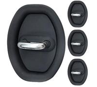Car Door Lock Latch Cover - Carbon Fiber | 4 pezzi Universal Protective Guard, Rust-Proof ABS Material With Adhesive Backing, Sl sterno Trim; Perfect For Sport Sedans, SUVs, And Car Lovers
