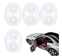 Car Door Lock Silicone Cover - Silicone Protective Guard Stopper | Silent Vehicle Door Pad Stabilizer | Anti Scratch Automotive Cushion Accessory for Car Protection