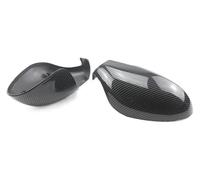 Car Door Mirror Cover Wing frame Trim Look Bright Black | for Seat Leon MK1 1M 1999-2006, rearview cover side for protect frame trim, look, bright black(Carbon Fiber Look)