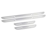 Car Door Sill Protector Strips for Toyota for RAV4 5.Generation Hybrid PHEV Prime 2018-2023, 4Pcs Stainless Steel Kick Plates Pedal Cover Trim Guard(Silver)