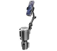 Car Drink Phone Holder - Cup Insert Expander Stand, Auto Cell Mount, Beverage Bottle Storage Support, Adjustable Durablee Build, Firm Grip Stable Structure | Multipurpose Interior Accessory Travel