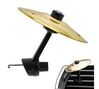 Car Drum Air Vent, Drum Crash Vents, Clip Type Iron Automotive Decor, Mini Musical Instrument, Fun Vehicle Accessory, for Dashboard Style, Music Lovers, 5.51x5.31x1.38 Inch