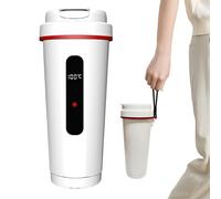 Car Electric Kettle, Stainless Steel Heating Bottle, Instant Water Heater Cup for Coffee, Tea, Milk, Travel, Picnic, Kitchen, Boat, Truck, Airplane, RV, Home, and Offices Use