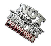 Car Emblem - Not Dead Yet Edition Metal Decorative Badges | Car Emblems for Truck Tailgate Vehicles Men Auto Bumper Grille Pickups Suv Motorcycle