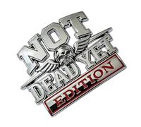 Car Emblems and Badges - Car Emblems | Metal Decorative Badge | Metal Car Emblem Not Dead Yet Edition Car Emblems Bold Metal Emblems Strong Adhesive Car Badges
